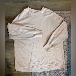 Aerie pink oversized crew neck